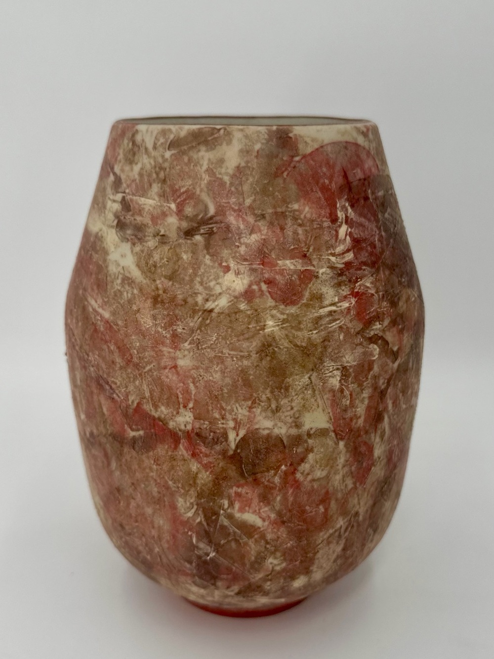 CB2 Crate & Barrel Painterly Pink Vase